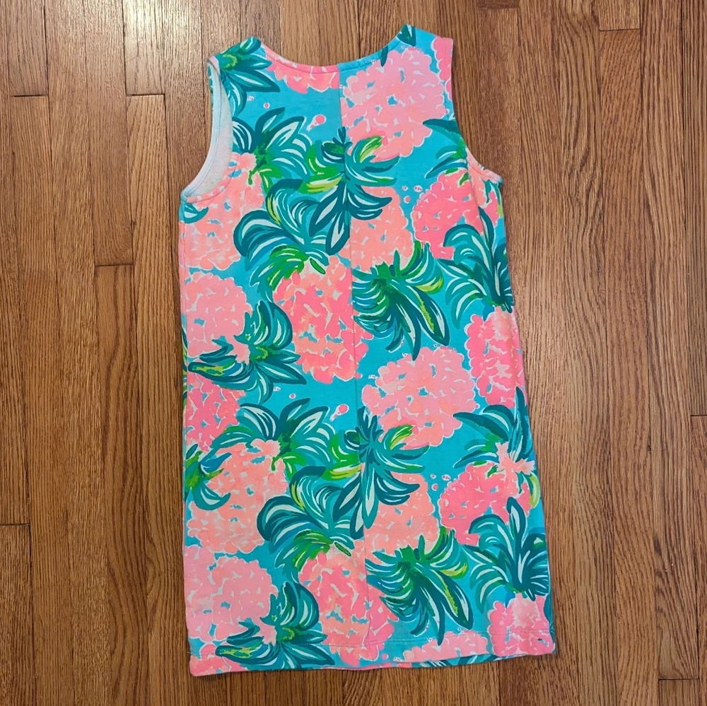 Lilly Pulitzer Pink and Blue Sleeveless Kids Dress - Picture 4 of 4